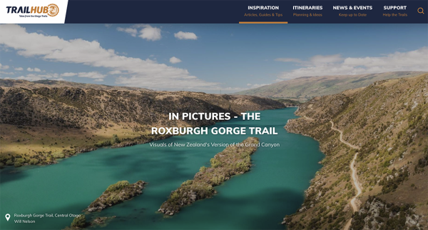Trail Hub website screenshot